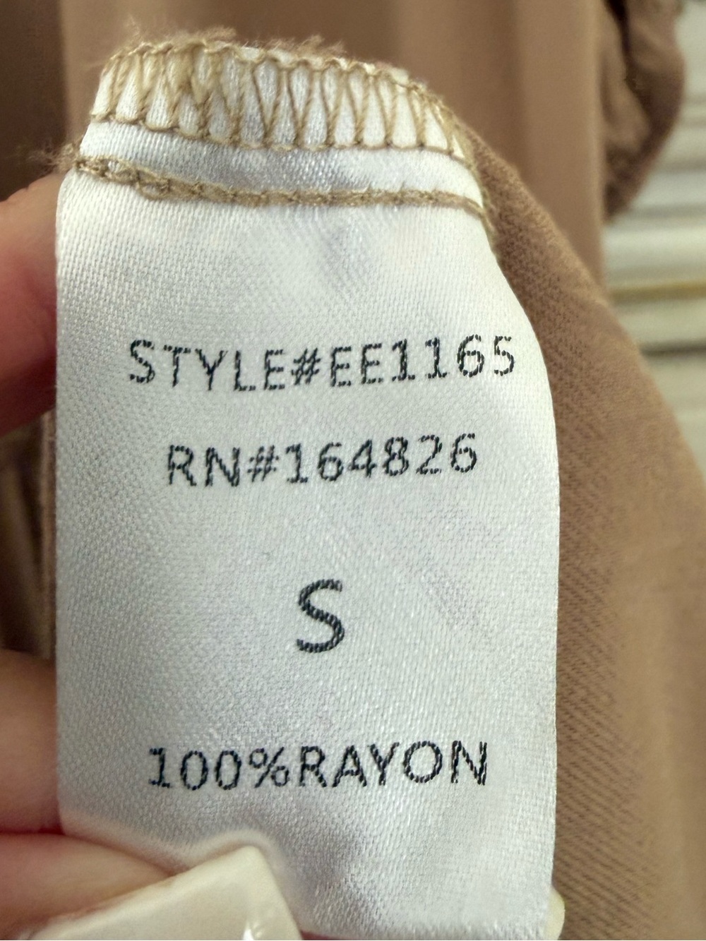 Tan Boho Tiered Pocketed Midi Dress - Picture 5 of 5